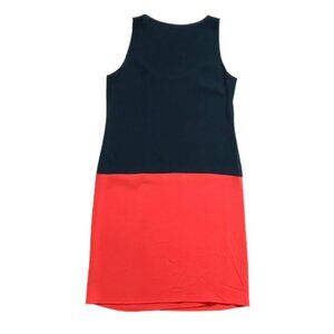 NWT RTW Charleston Tank Midi Dress Womens Medium Navy Blue Orange Shift NEW